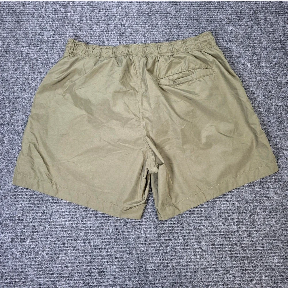 H&M Drawstring Board Swim Shorts Men's Size Medium Olive Green Mesh Lined